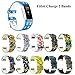 Fitbit Charge 2 Band,Soft Silicone Adjustable Replacement Sport Strap Printed Design Bands with Classic Buckle Fitness Accessory Wristband for Fitbit Charge2