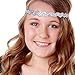 Hipsy Women's Adjustable NO SLIP Bling Glitter Headband Mixed 3pk (Silver)
