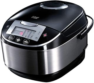 Russell Hobbs Multicooker 5,0l (digitales Display + Timer), 11 Kochprogramme (Schongarer, Dampfgarer, Slow Cooker, Reiskocher, Joghurtbereiter etc.), Anti-Kondensations-Deckel, Cook@Home 21850-56