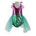 Wennikids Baby Girls Sequins Mermaid Bodysuit Romper Jumpsuit Summer Sunsuit Outfits