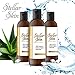 Natural Aloe Vera Gel – Organic, Perfect for Sunburn, Face, Hair, Acne, Razor Bumps, Eczema. Stellar Skin, 6 fl oz