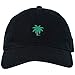City Hunter C104 Palm Tree Summer Cotton Baseball Cap 15 Colors (Black)