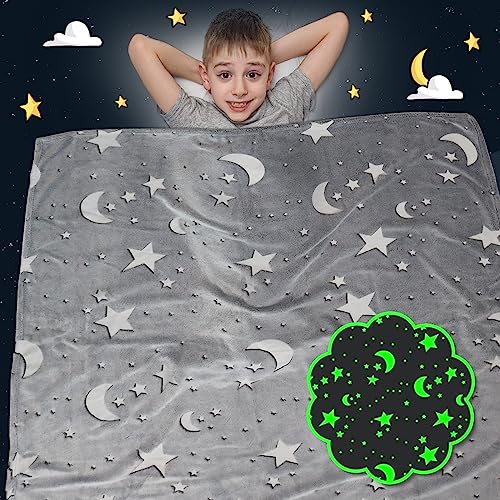 ORDM Star Blanket Kids Girls Fleece Blanket Soft Blankets for Boys