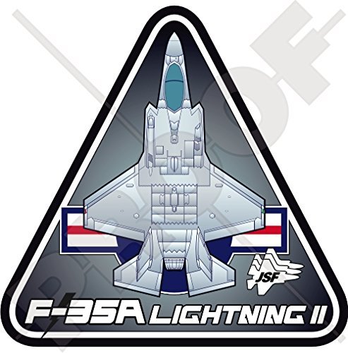 F-35 LIGHTNING II USAF Lockheed Martin F-35A JSF United States AirForce USA Vinyl Sticker, Decal 3.7" (95mm)