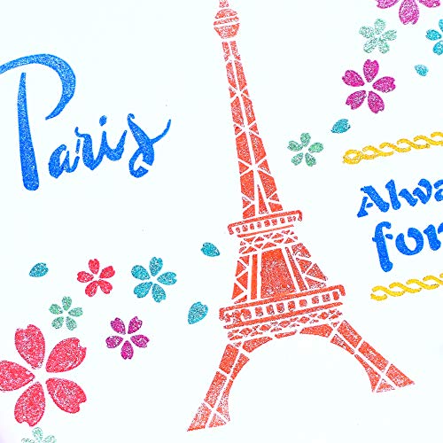 TWOHANDS Glitter Paint Markers,Drawing Pens,Water-Based,12 Assorted Colors,Great for Paper,Posters,Greeting and Gift Cards - Thumbnail 4