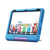 Amazon Fire 10 Kids tablet- 2023, ages 3-7 | Bright 10.1” HD screen with ad-free content and parental controls included, 13-hr battery, 32 GB, Blue