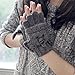 YAN & LEI Elephant Knitted Gloves for Women, One Size, Gray