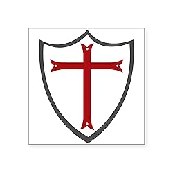 CafePress Crusader Shield Square Sticker 3&Quot; X