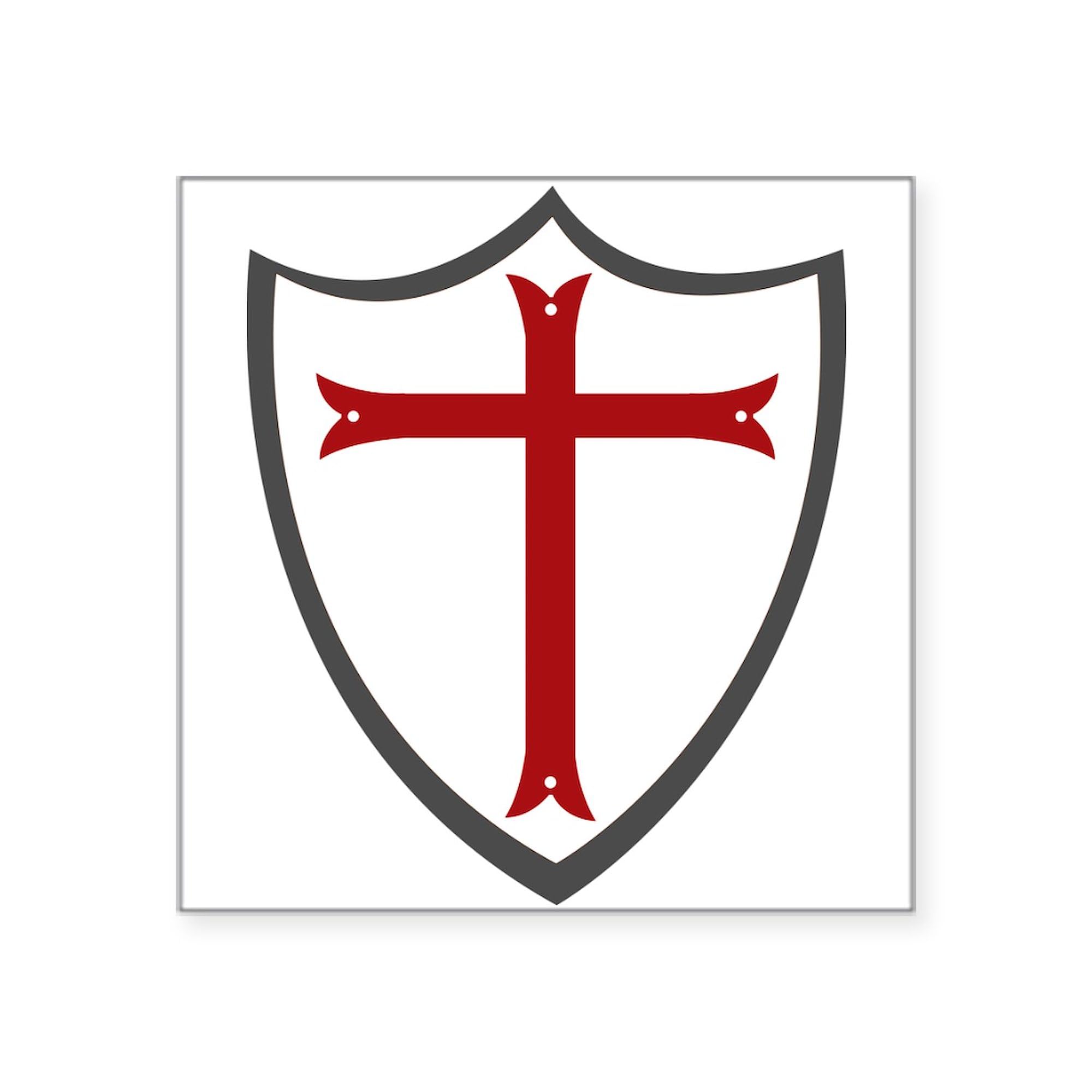 CafePress Crusader Shield Square Sticker 3&Quot; X