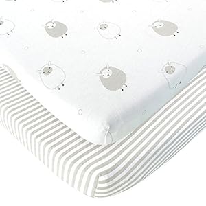 Cuddly Cubs Pack n Play Sheets | 2 Pack Playard Sheet for Baby Girl and Boy | Pure Jersey Cotton Unisex Mini Portable…