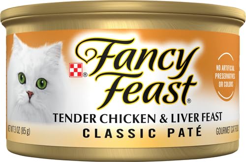 FANCY FEAST LIVER & CHICKEN GOURMET CAT FOOD, 3 OZ