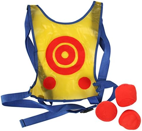 Children School Play Active Dodge Tag Vest Target Toss Game Include 6 Balls