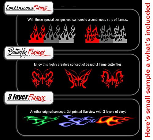 Flames Clipart-Vinyl Cutter Plotter Images-Vector Clip Art Graphics CD-ROM - Thumbnail 3