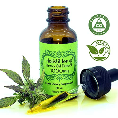 Hemp Oil Extract Full/Broad Spectrum -0% THC- 1000mg 30mL- Pain Relief - Anti Anxiety Social Anxiety- Depression Stress Support - Anti-inflammatory Grown & Made USA - Natural Flavor Organic Non GMO