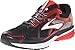 Brooks Men's Ravenna 7 Black/High Risk Red/Silver Sneaker 11 D (M)