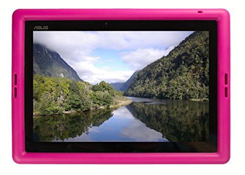 Bobj Rugged Cover for ASUS Transformer Pad Models TF103C, K010, TF103CE, K010E, TF103CX, TF0310 - BobjGear Protective Silicone Tablet Case (Rockin' Raspberry)