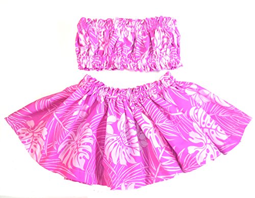 Hula Outfit Costume Moana Girl Skirt Top Pa'u Made on Maui