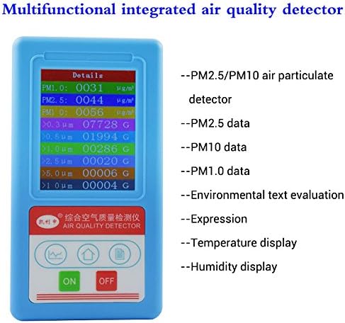 English menu PM1.0 PM 2.5 PM10 Gas Analyzer 11 Kinds Particles Detector Temperature Humidity Meter Gas Detector Hygrometer …