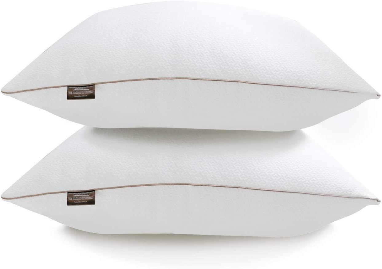Tminnov Super Soft Pillows 2 Pack Bamboo Pillows Pack of 2 Hotel