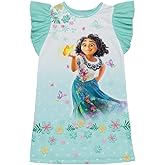 Disney Girls' Dress Nightgown, Short-Sleeve Fantasy Gown, Soft & Cute Pajamas for Kids