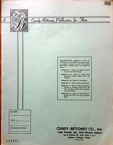 [Sheet Music Flute & Piano] Minuet in G by Ludwig Van Beethoven. Cundy-Bettoney Publication for Flute 5272-5