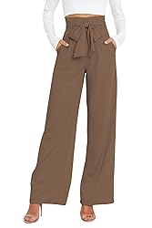 GUOLEZEEV Wide Leg Trousers for Women High Waisted