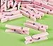 Fun Express Baby Pink Mini Clothespin Baby Shower Party Favors - 48 Pieces primary