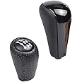 Hacreyatu 2PCS Automatic Gear Shift Knob +Transfer Case Fit for Toyota Prado 120 2003 2004 2005 2006 2007 2008 2009