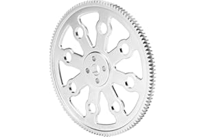 AMONIDA 120 Teeth Gear, Zinc Alloy Round Hole Gear, 8mm Inner Diameter Industrial Robot Gear, 97.6mm Outer Diameter 6mm Thickness