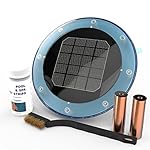 Algaecide No-More Solar Power Ionizer: Control Algae Using 80% Less Chlorine In Your Swimming Pool | Kill Algae for Pools Up To 35,000 Gallons