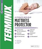 TERMINIX Ultimate Mattress Protector - 6-Sided Water-Resistant Zippered Encasement Blocks Bed Bugs, Dust Mites, Insects, & Allergens - Machine Washable - up to 17