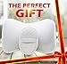 Home Prime Luxury Spa Non-Slip Bath Pillow Fits Any Bathtub/Hot Tub/Jacuzzi with 2 Strong Suction Cups - Large & Soft, Shoulder & Neck Support. with a LOOFAH Sponge.