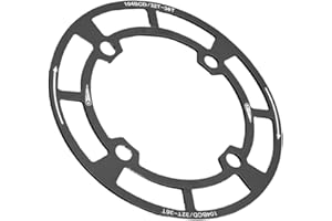 Bike Chain Guard Protector, Bicycle Sprocket Cover Chain Wheel Crankset Guard Protector for 32T 34T 36T(Black)
