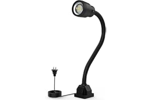 STASTRSTU 9W Machine Light, 900 Lumens Flexible Work Light for Lathe Milling Machine Drill Press, Industrial Lighting