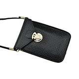 PU Leather Universal Mobile Phone Bag Case Cover Pouch For Samsung Galaxy Note 3 ,Note 2 ,S4 ,S3 , iphone 5S,5C,HTC ONE ,MOTO X,Nokia Lumia (Black)