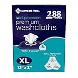 Member's Mark Adult Premium Disposable Washcloth Value Pack 288 count Carton