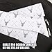Ava & Kings Reusable Eco Friendly Lunch Food Sandwich Fabric Snack Bags Insulated- Great for School, Work, Picnics, Men & Women - Set of 2: 7x7 in & 6x9 in - White Deer & Arrow Design