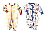 LJ Baby-boys Blanket Sleepers Two Pack 12 Months