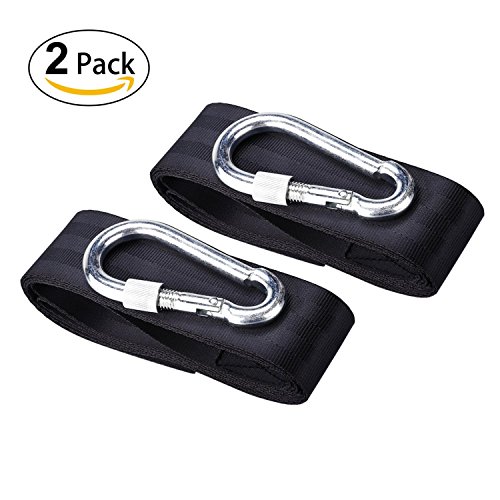 Tree Hanging Hammock Swing Straps,Hompie 6.56 FT Safe Tree Hanging Kit
Hammock Hanger Installation with 2 Safer Lock Snap Carabiner Hooks for
Swings,Hammocks,Holding Up to 1000 KG, 2 PACK