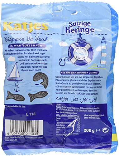 Katjes Salzige Heringe "Salty Hering / Fish" 200g - Thumbnail 3