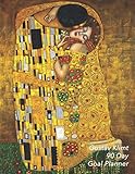 Gustav Klimt 90 Day Goal Planner: The Kiss | Set Yourself Up For Success | 3 Month Organizer To Achi by Shy Panda Notebooks