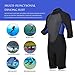 REALON Men Women CR Triathlon Wetsuit 3mm Smoothskin Neoprene Full Wet Suits Back Zipper Cold Water Keep Warm for Surfing Snorkeling Diving Scuba