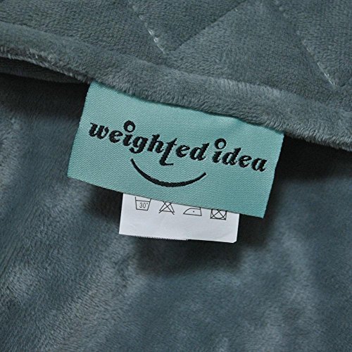 image for Weighted Idea Removable Duvet Cover for Weighted Blanket - Grey Rhombu