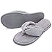 RockDove Women's Terry Thong Slipper, Size 9-10 US Women, Grey