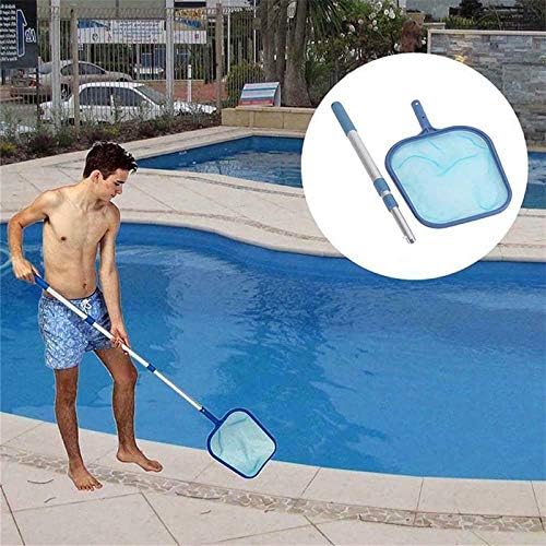 reuvv red de malla para piscina con mango telescopico de malla de plastico herramienta de limpieza para piscinas spas y herramientas de limpieza