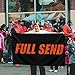 AUMIAU Full Send Flag 3x5Ft Nelk Nelkboys for The Boys Banner, Funny Flag UV Resistant Perfect for Tailgates Dorm Room College Football Fraternities Parties Large Sporting Events Black