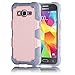 Galaxy Core Prime Case, EC™ Galaxy Prevail LTE Case, Dual Layer Rugged Soft TPU Bumper Hard PC Shell Shockproof Case Cover for Samsung Galaxy Core Prime / Prevail LTE G360 (G-Rose Gold/Grey)