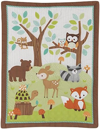 Ruffle bedding with animal appliques in pleasant assortment.