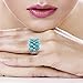 Turquoise Ring Sterling Silver 925 Genuine Turquoise Size 6 to 10