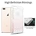iPhone 8 Plus Case, ESR Slim Fit Floral Totem Clear Case [Anti Scratch PC Back with Soft Bumper][Supports Wireless Charging] Transparent Protective Case for iPhone 8 Plus(Pink Manjusaka)
